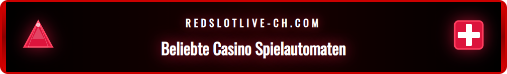 Eine Auswahl an populären Online-Spielautomaten in Schweizer Casinos.