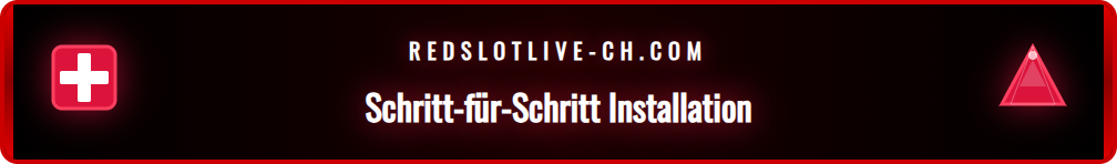 Anleitung zur sicheren Installation der Redslot App auf Android und iOS.
