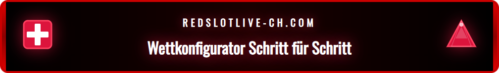 Screenshot der Benutzeroberfläche des Redslot Bet Builder Tools für Sportwetten.