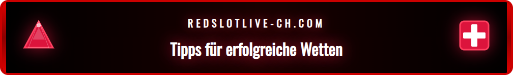 Infografik mit den besten Tipps und Strategien für den Redslot Bet Builder.