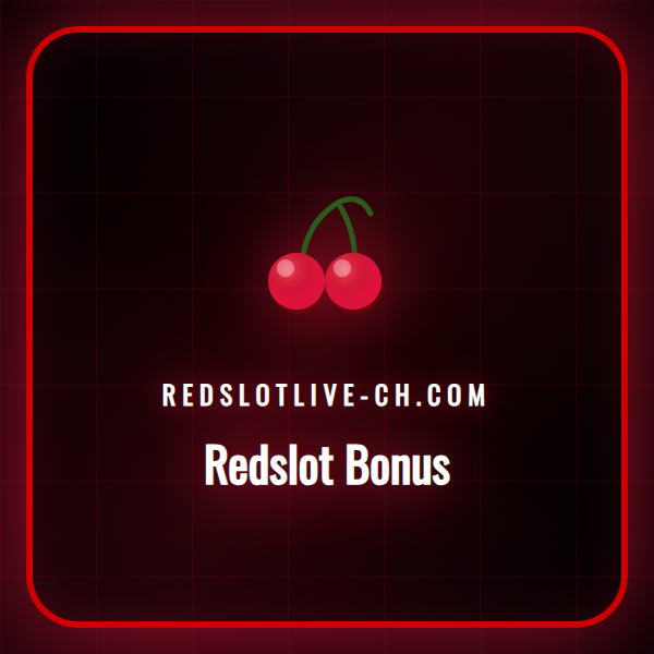 Grafik des Redslot Bonus mit Promotionen für Schweizer Spieler.