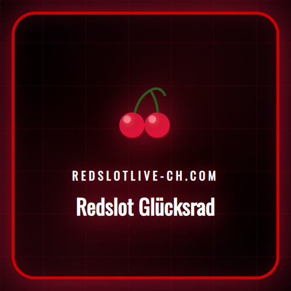 Ein farbenfrohes Redslot Glücksrad dreht sich auf einem Display.