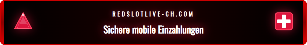Eine Grafik, die sichere Zahlungsmethoden wie TWINT im Redslot Casino zeigt.