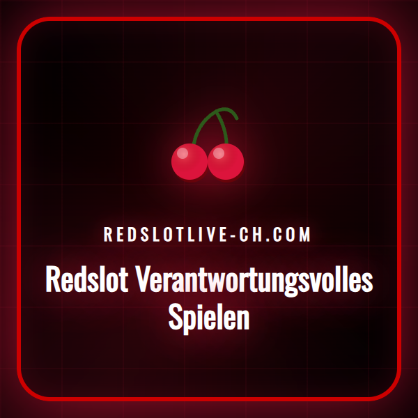 Eine Übersichtsgrafik zum Thema Redslot Verantwortungsvolles Spielen und Spielerschutz-Werkzeuge.